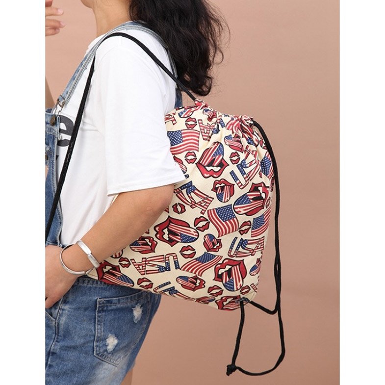 custom drawstring bags with logo promotional