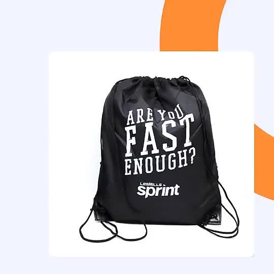 custom drawstring bags with logo from china