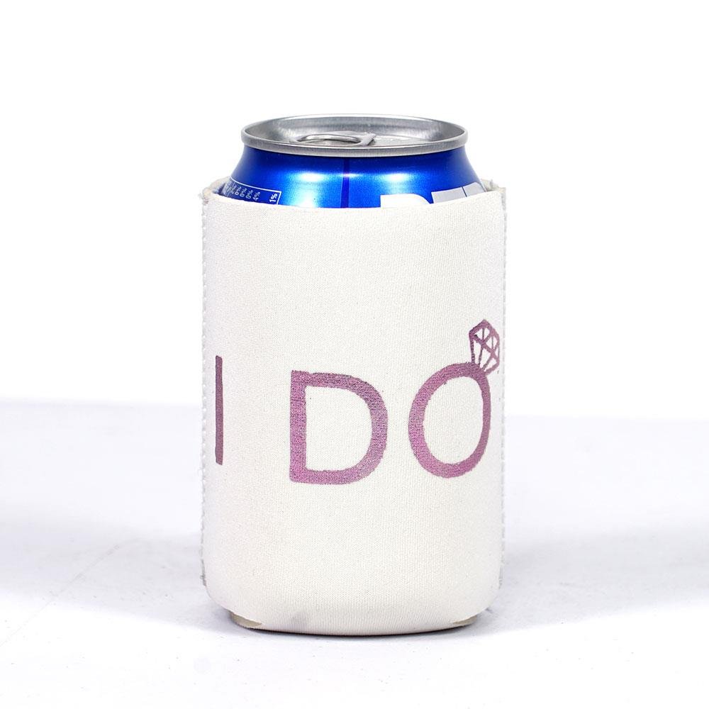 custom neoprene can white coolers