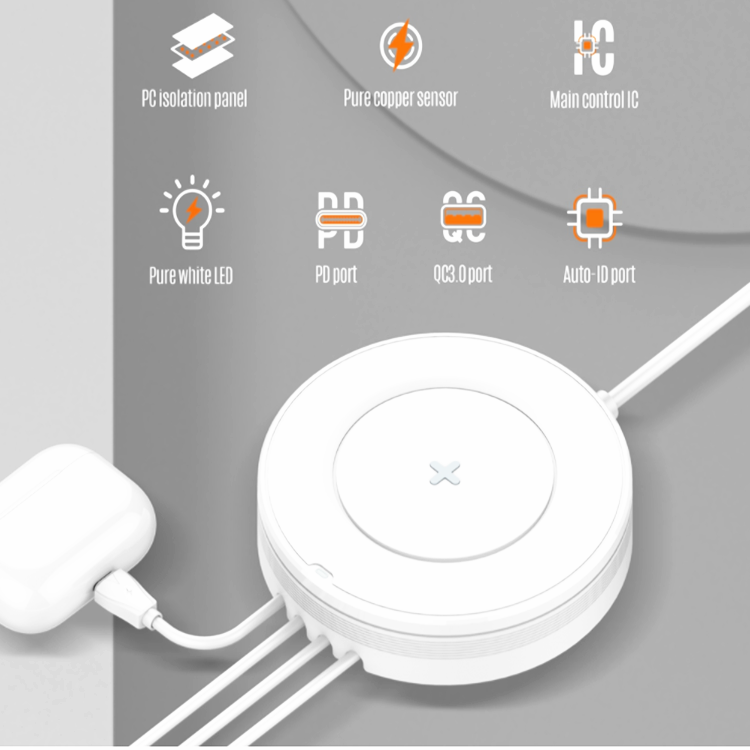 custom portable chargers white in china