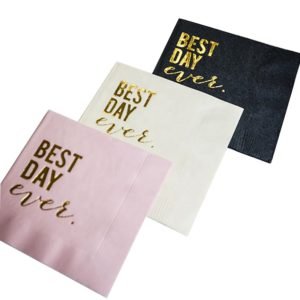 custom cocktail napkins with logo china