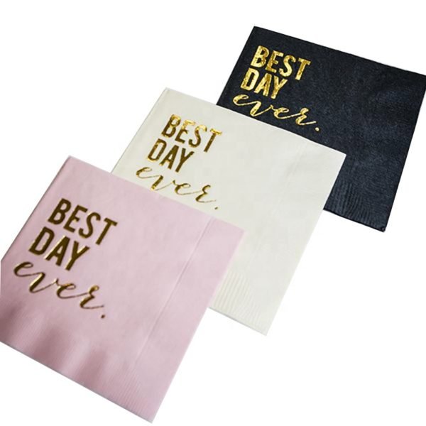 custom cocktail napkins with logo china