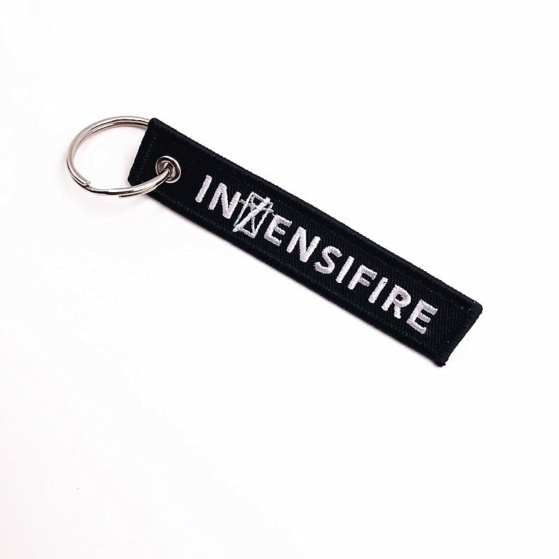 custom black keychain tags in china