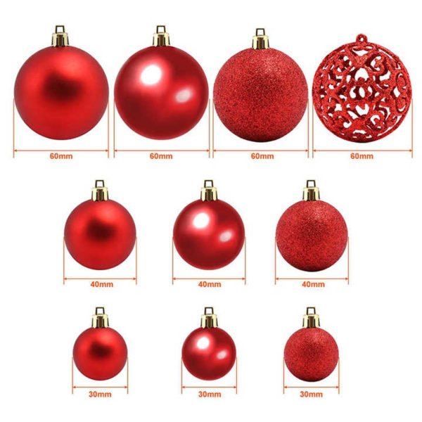 100 piece christmas ornament sets