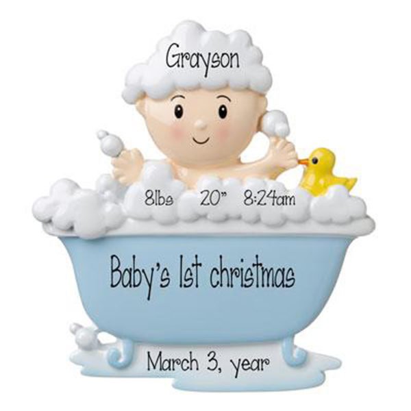 baby first ornament personalized