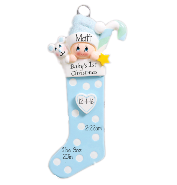 baby first ornament personalized