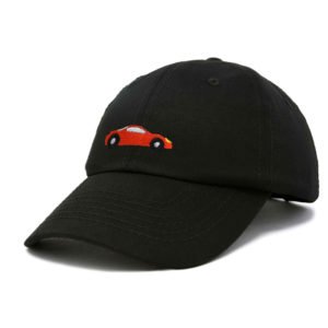 black baseball cap embroidered