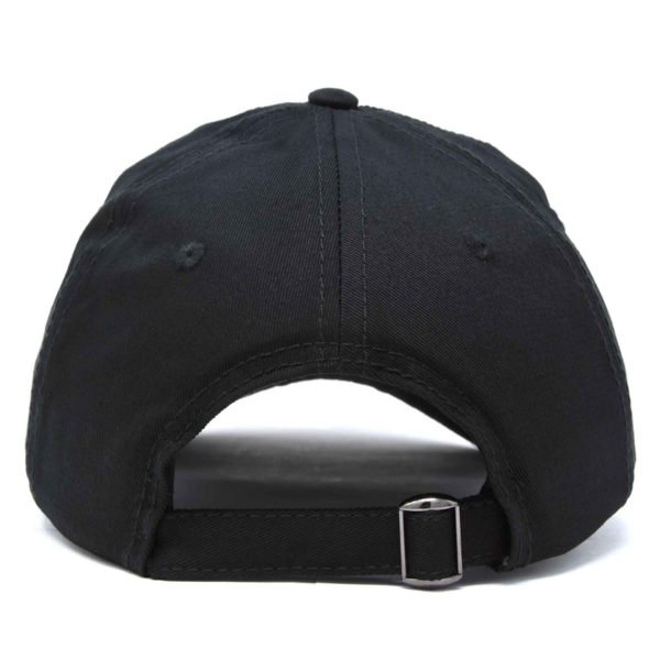black baseball cap embroidered