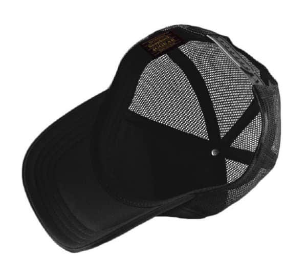 black mesh cap