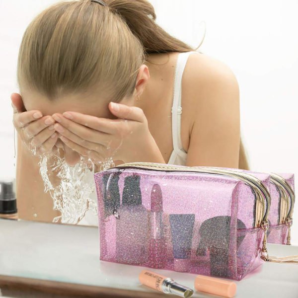 clear vinyl cosmetic bags wholesale