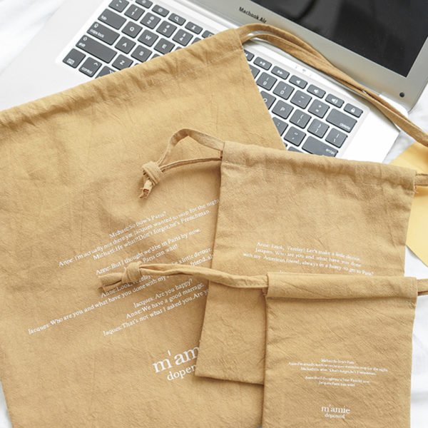 cotton drawstring bags custom