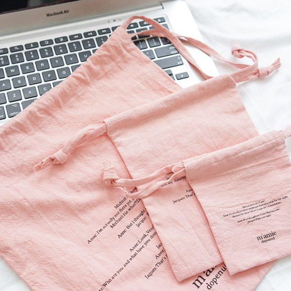 cotton drawstring bags custom