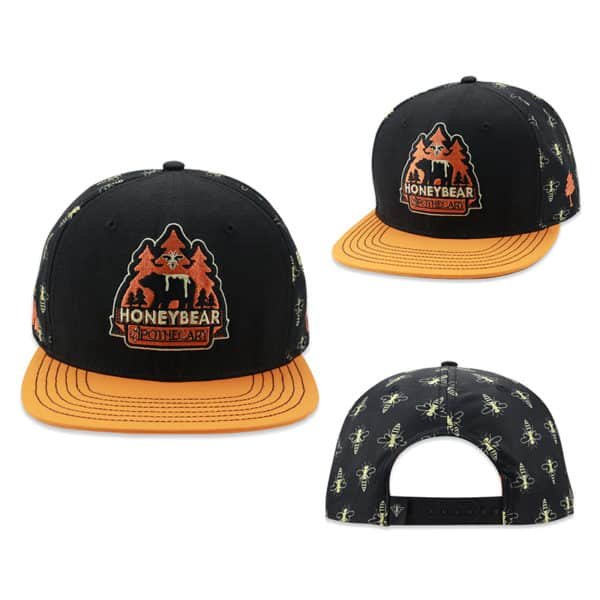 custom hat front and back