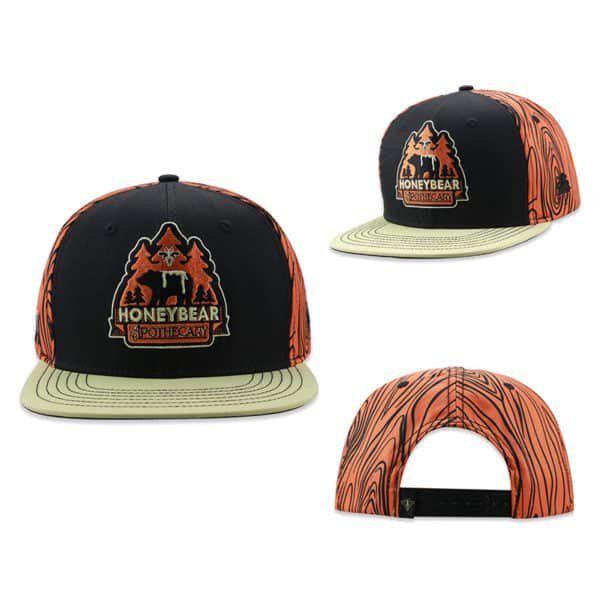 custom hat front and back
