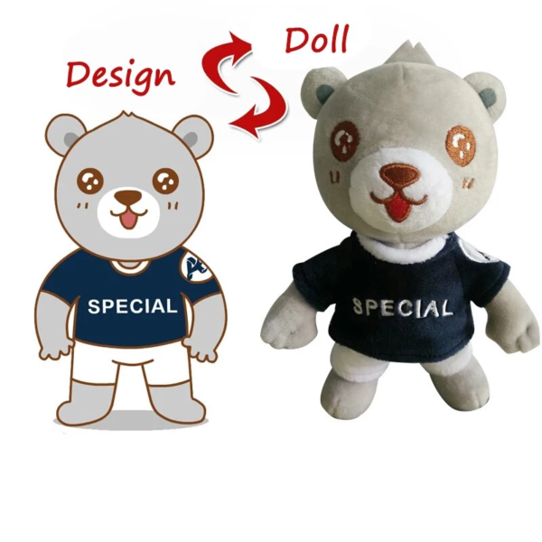 custom logo plush