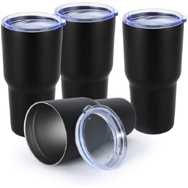 vaso negro mate personalizado