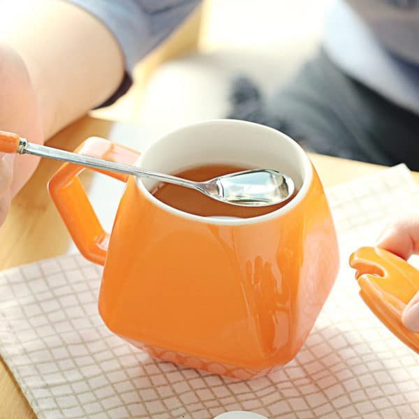 custom mug with spoon