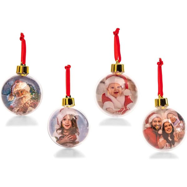 custom photo glass ball ornaments