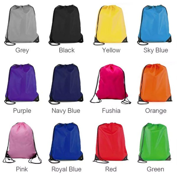 custom printed drawstring bags