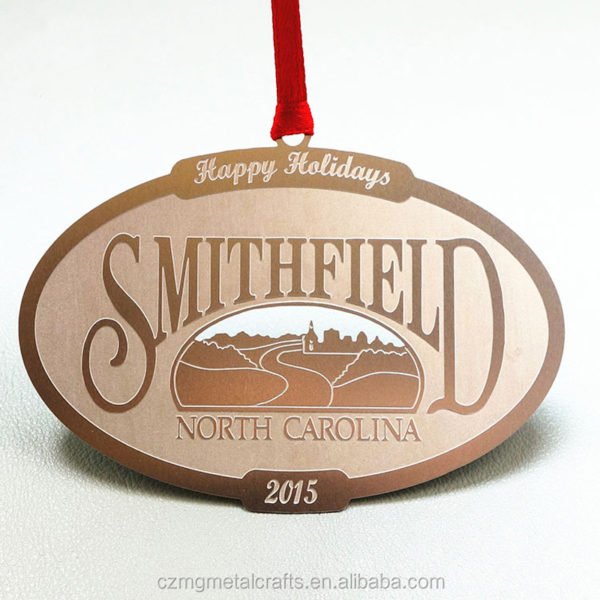 engraved brass christmas ornaments