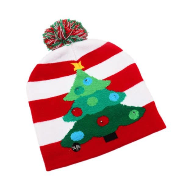 knit cap with led light