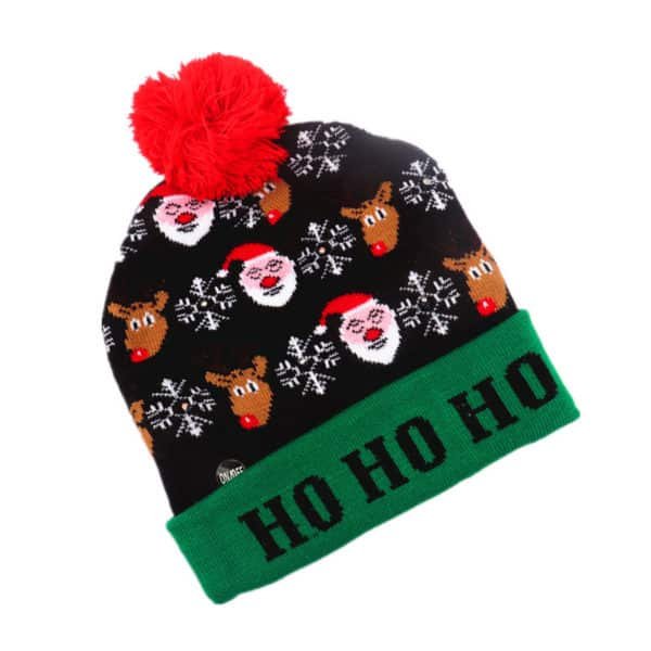 knit cap with led light