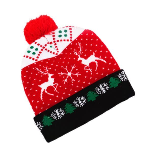 knit cap with led light
