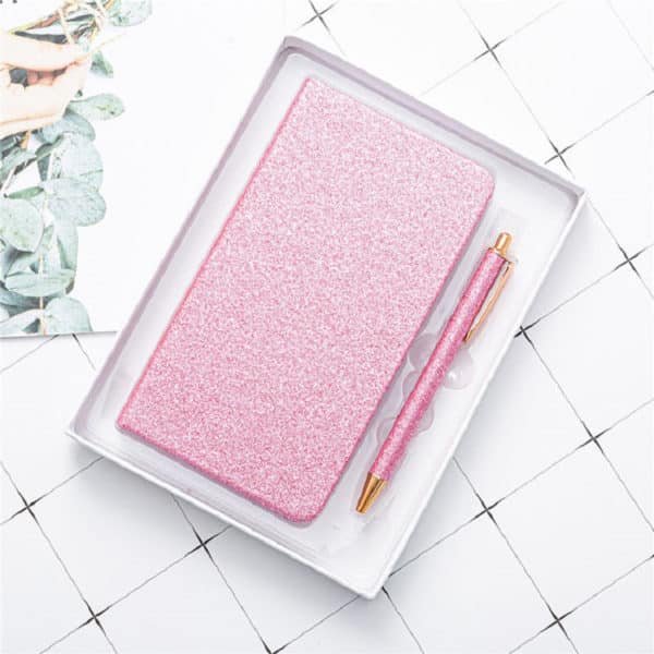 personalised notebook and pen set