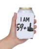 personalized beer koozies 60th birthday