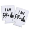 personalized beer koozies 60th birthday