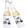 personalized beer koozies 60th birthday