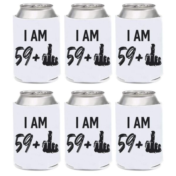 personalized beer koozies 60th birthday