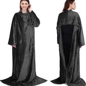 personalized blanket with sleeves
