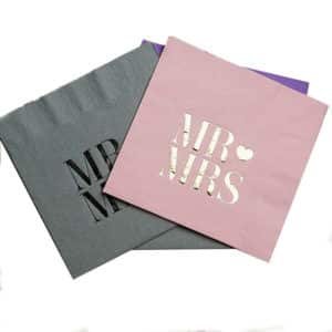 personalized cocktail napkins wedding