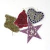 personalized glitter ornaments