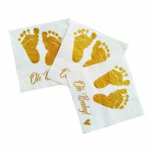 personalized napkins for a baby shower