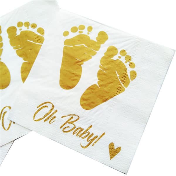 personalized napkins for a baby shower