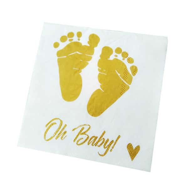 personalized napkins for a baby shower