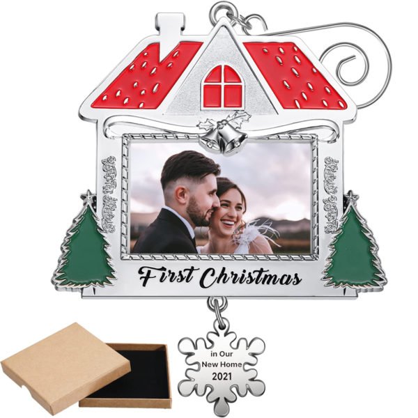 personalized silver christmas ornaments