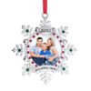 personalized silver christmas ornaments