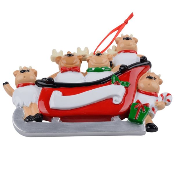 personalized sled ornaments