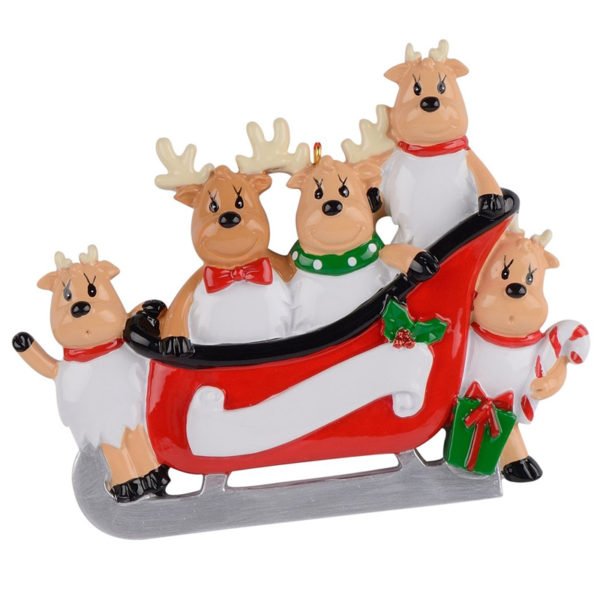 personalized sled ornaments