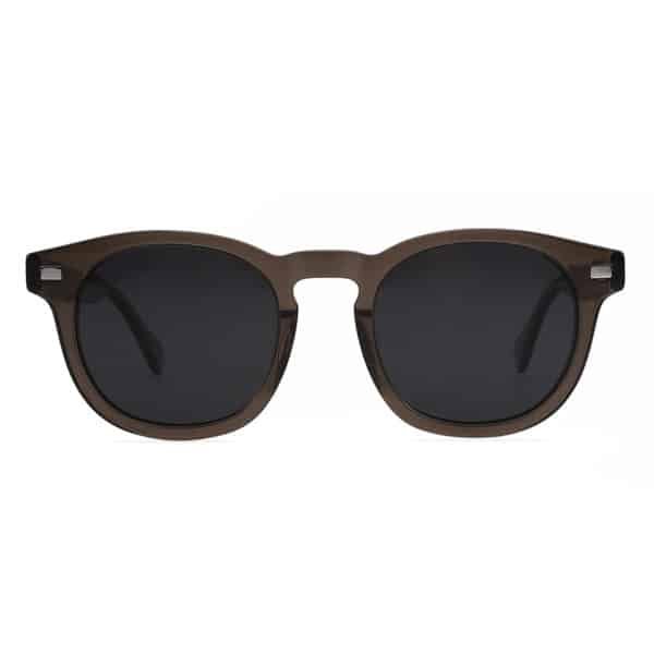 sun with sunglasses logo