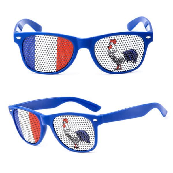 sunglasses with logo on lens