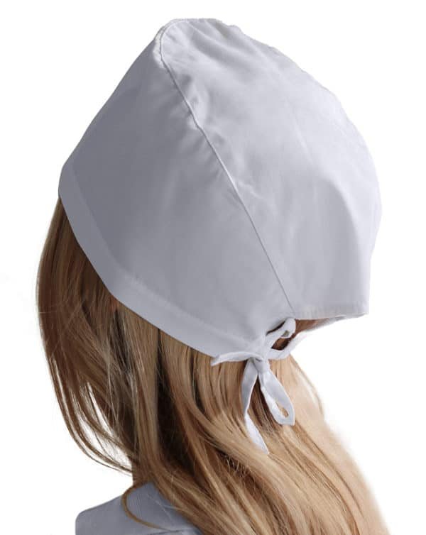 white surgical cap