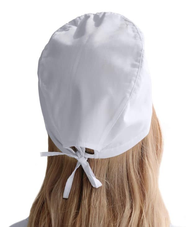 white surgical cap