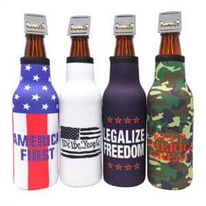 zip up beer bottle koozies