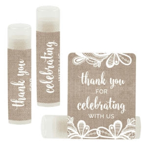 custom chapstick wedding favors