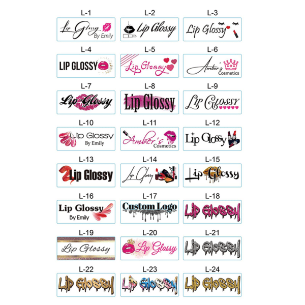 custom labels for lip gloss tubes