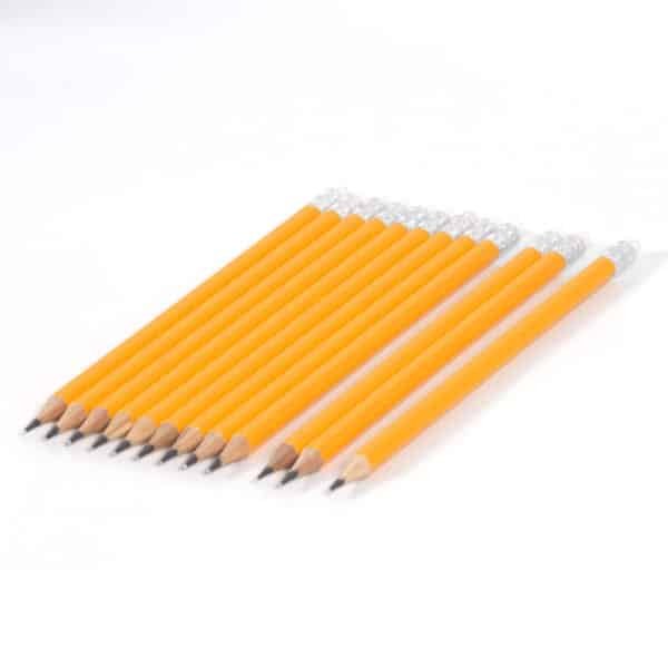 personalized 2 yellow pencils